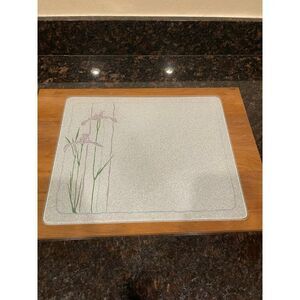 Vintage Corning Ware Shadow Iris Cutting Board 15x12